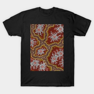 Aboriginal Art - Mountains T-Shirt